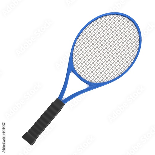 realistic 3d render of tennis racket