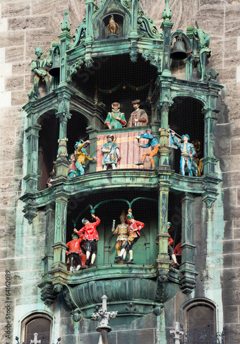 Glockenspiel on the Munich city hall