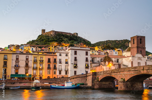 Bosa and the Old Castle, Oristano, Sardinia