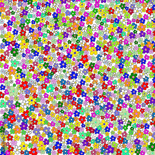 Cute colorful flower background vector