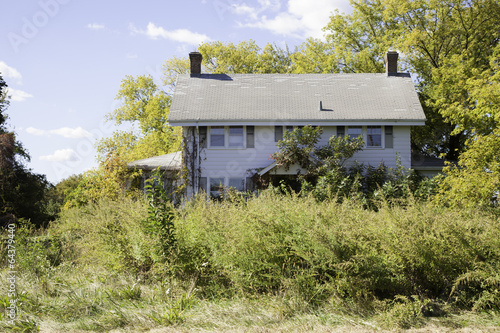 Abandoned Colonial Style House