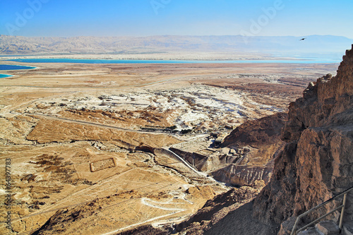 View on Dead Sea from Masada, Israel