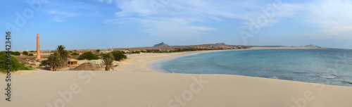 Panorama of Praia de Chaves Beach, Boa Vista, Cape Verde