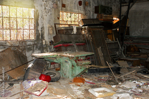 Interior of an abandoned building