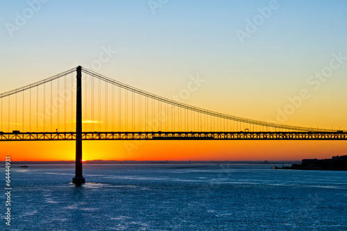 25th of April bridge at sunrise