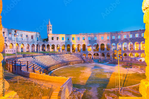 The Roman Amphitheater of Pula, Croatia.