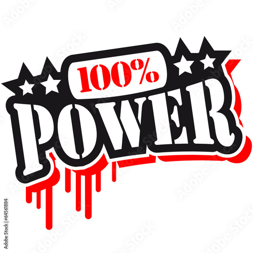 Stempel Graffiti 100 % Power