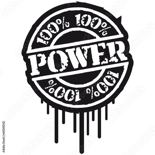 100 % Power Stempel Graffiti