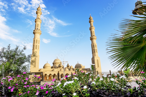 The mosque in the town of Hurghada in Egypt