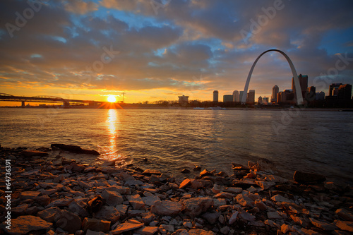 View of the Gateway Arch - St Louis, Missouri