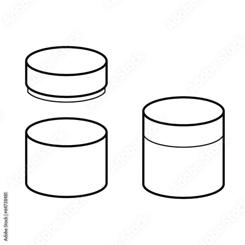 cylinder box vector