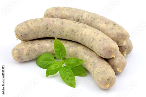 white sausage