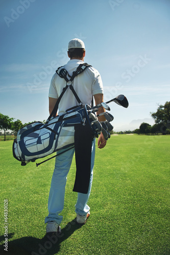 golf bag man