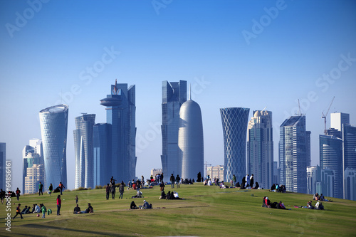 Park in Central Doha, Qatar