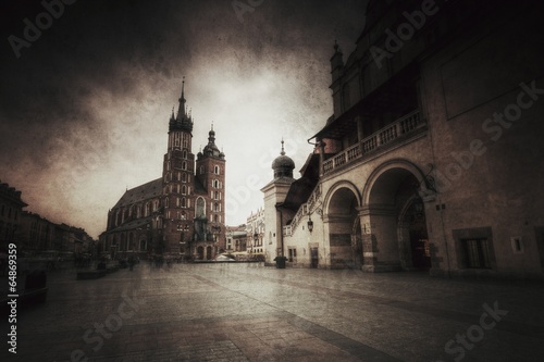 Kraków Stare Miasto styl retro.