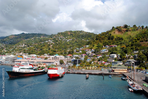 Kingstown harbour in St Vincent