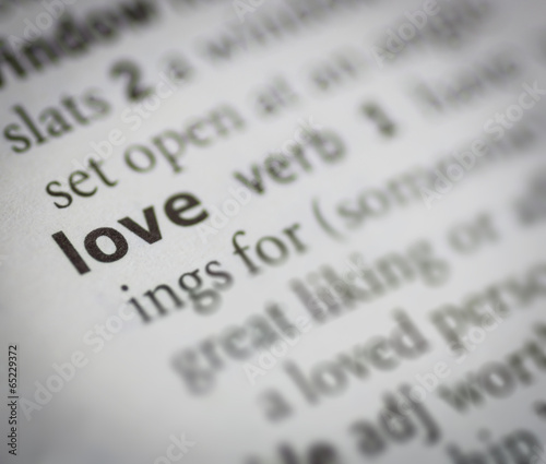 love meaning with dictionary style