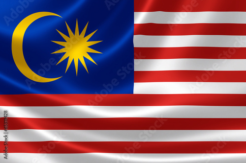 Malaysian Flag Close Up