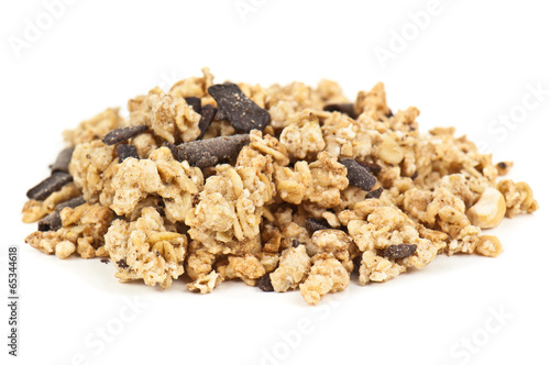 heap of chocolate muesli