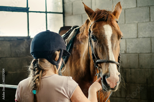 Horse and girl