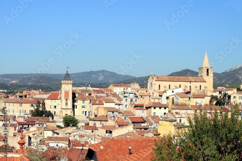 Centre ancien d'Aubagne vue du quartier du Petit Canedel