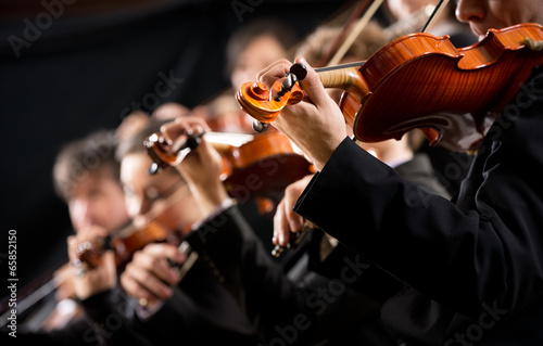 Orchestra first violin section