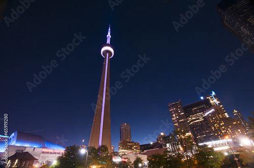 CN Tower and Toronto skyline - TORONTO, CANADA - MAY 31, 2014