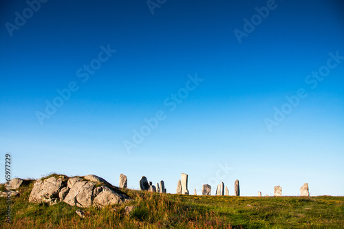 standing stones at callinish on the island lewis, scotland, UK