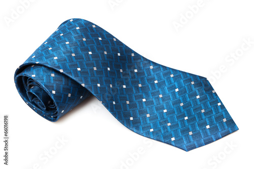 blue checkered necktie