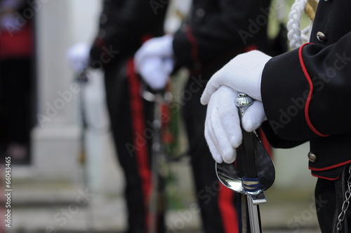 dettaglio di uniforme - carabiniere