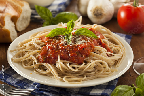 Homemade Spaghetti with Marinara Sauce