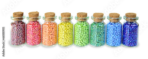 Multicolored beads