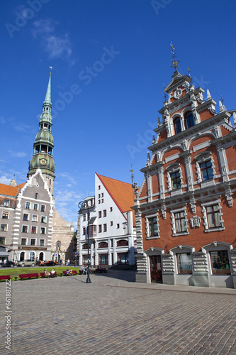 House of the Blackheads and St. Peter's Church in Riga