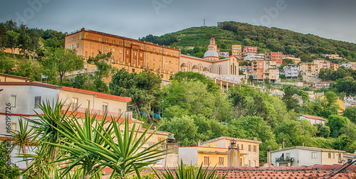 Mountain town - Lanusei (Sardinia, Italy) in the sunset