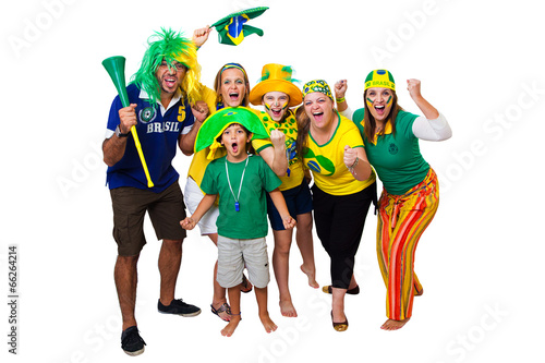Brazilian friends cheering on