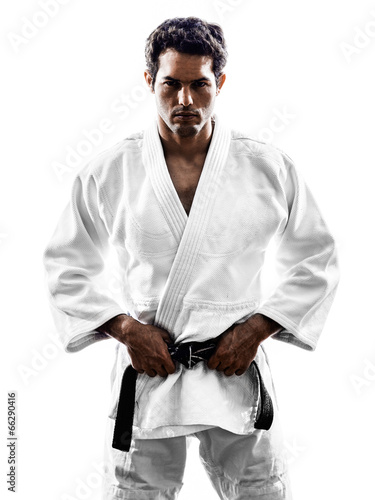 judoka fighter man silhouette
