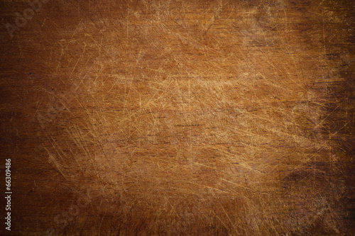Old grunge wooden cutting kitchen board background