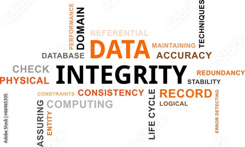 word cloud - data integrity