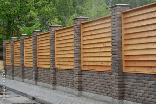 Wooden decorative fence