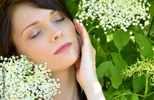 Beauty spring girl portrait