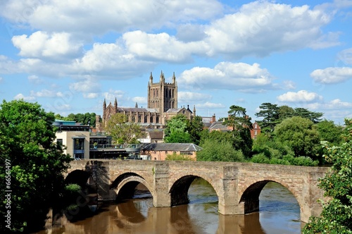 Cathedral and bridge, Hereford © Arena Photo UK