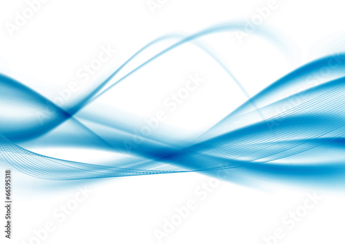 Blue lines abstract modern wavy background