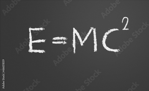 E=mc2. Theory of relativity