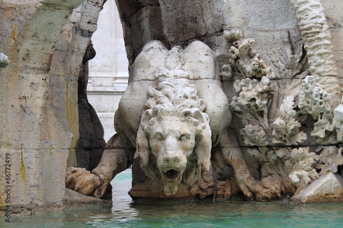 Mythologic monster in Rome, Italy