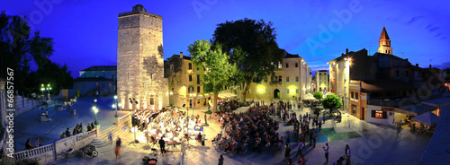 ZADAR, CROATIA - June 14 - Five wells square in Zadar, Croatia -