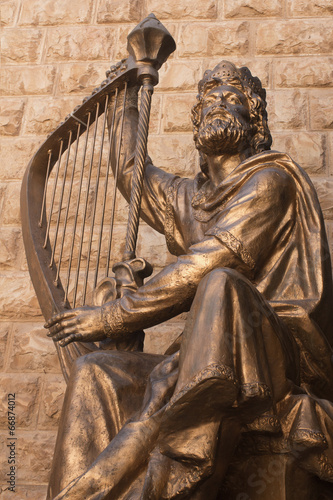 Statue of King David. Jerusalem