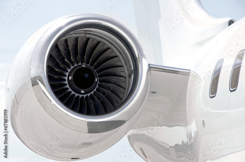 Jet Engine on a Private Plane - Bombardier