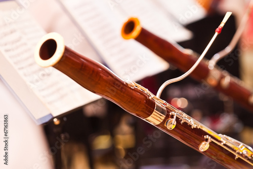 Fragment bassoons in a symphony orchestra