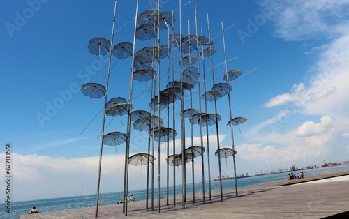 The Umbrellas Sculpture, Thessaloniki, Greece