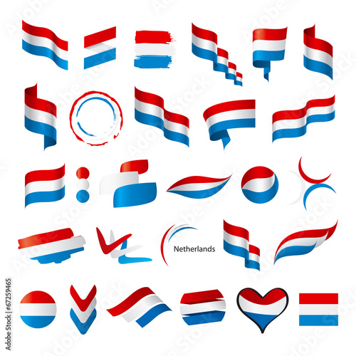biggest collection of vector flags of Netherlands